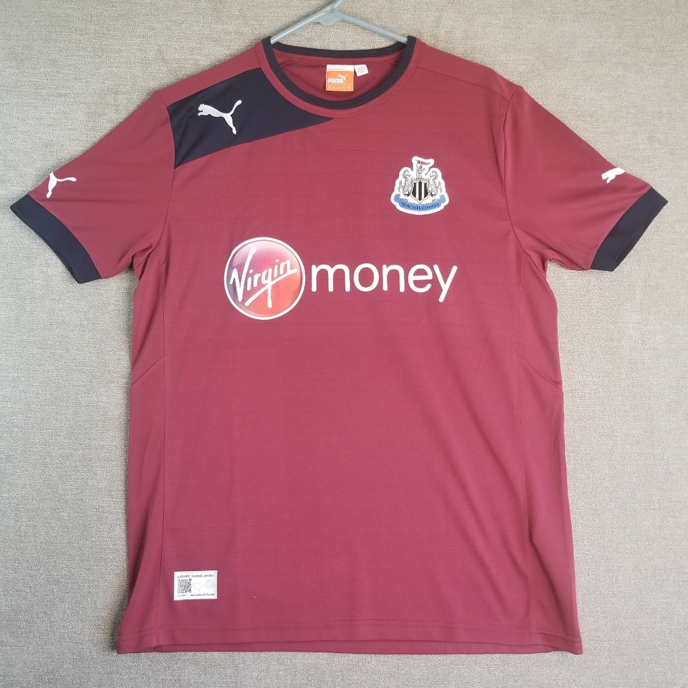 Newcastle United Mens Sz M Away Football Shirt Jersey 2012 2013 Puma Soccer (C23